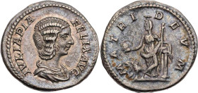 RÖMISCHE KAISERZEIT
Iulia Domna, Mutter des Caracalla, 211-217 n. Chr. AR-Denar 211-215 n. Chr. Rom Vs.: IVLIA PIA FELIX AVG, drapierte Büste n. r., ...