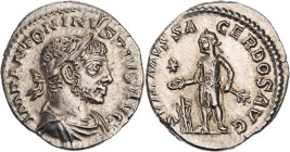 RÖMISCHE KAISERZEIT
Elagabal, 218-222 n. Chr. AR-Denar 221-222 n. Chr. Rom Vs.: IMP ANTONINVS PIVS AVG, drapierte Büste mit Lorbeerkranz n. r., Rs.: ...