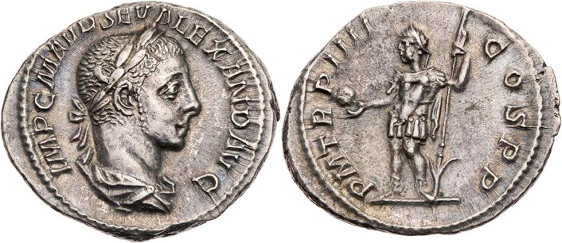 RÖMISCHE KAISERZEIT
Severus Alexander, 222-235 n. Chr. AR-Denar 225 n. Chr. Rom...