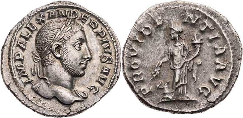 RÖMISCHE KAISERZEIT
Severus Alexander, 222-235 n. Chr. AR-Denar 232 n. Chr. Rom...