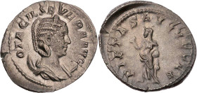 RÖMISCHE KAISERZEIT
Otacilia Severa, Gemahlin des Philippus I. Arabs, 244-249 n. Chr. AR-Antoninian 248/249 n. Chr. Rom Vs.: OTACIL SEVERA AVG, Büste...