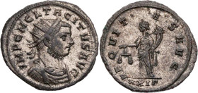 RÖMISCHE KAISERZEIT
Tacitus, 275-276 n. Chr. BI-Antoninian 2. Emission, November - Dezember 275 n. Chr. Rom, 3. Offizin Vs.: IMP C M CL TACITVS AVG, ...