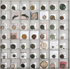 Lot, griechische Münzen AR- und AE-Prägungen aus den unterschiedlichsten Gebieten der griechischen Welt: LUKANIEN, Paestum; SIZILIEN, Kamarina (2), Me...