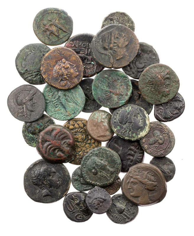 Lot, griechische Münzen AE-Prägungen aus PONTOS, Amisos (3); MYSIEN, Pergamon (3...