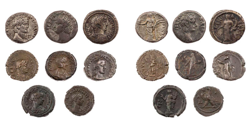Lot, römische Provinzialprägungen BI-und AE-Tetradrachmen aus ÄGYPTEN, Alexandri...