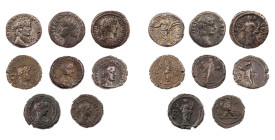 Lot, römische Provinzialprägungen BI-und AE-Tetradrachmen aus ÄGYPTEN, Alexandria: Claudius, Nero, Hadrianus, Gordianus III., Valerianus I., Otacilia ...