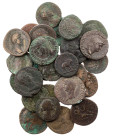 Lot, römische Münzen Quadrantes, Asses und Dupondien von Augustus, Augustus mit Agrippa, Divus Augustus, Livia, Agrippa (2), Claudius, Nero, Domitianu...