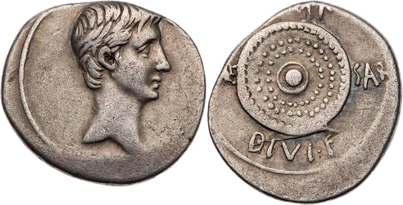 IMPERATORISCHE PRÄGUNGEN
Octavianus. AR-Denar 35-34 v. Chr. unbestimmte Mzst. i...