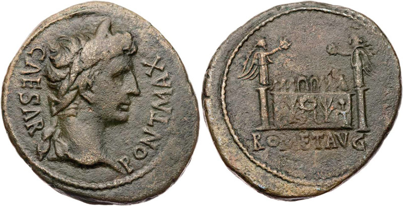 RÖMISCHE KAISERZEIT
Augustus, 27 v.-14 n. Chr. AE-As 15-10 v. Chr. Lugdunum Vs....