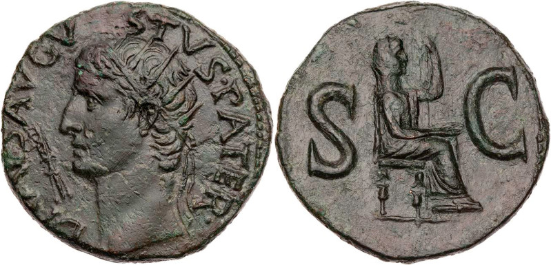RÖMISCHE KAISERZEIT
Divus Augustus, gest. 14 n. Chr. AE-As 15-16 n. Chr., unter...
