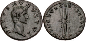 RÖMISCHE KAISERZEIT
Divus Augustus, gest. 14 n. Chr. AE-As 98 n. Chr., Restitutionsprägung unter Nerva Rom Vs.: DIVVS AVGVSTVS, Kopf n. r., Rs.: IMP ...