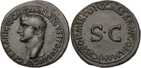 RÖMISCHE KAISERZEIT
Germanicus, gest. 19 n. Chr. AE-As 37/38 n. Chr., unter Caligula Rom Vs.: GERMANICVS CAESAR TI AVGVST F DIVI AVG N, Kopf n. l., R...