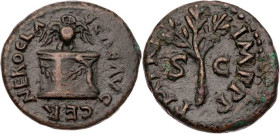 RÖMISCHE KAISERZEIT
Nero, 54-68 n. Chr. AE-Quadrans 65 n. Chr. Rom Vs.: NERO CLA-V CAE AVG GER, Eule steht mit ausgebreiteten Flügeln auf Altar v. v....