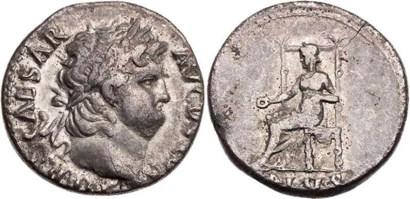 RÖMISCHE KAISERZEIT
Nero, 54-68 n. Chr. AR-Denar 65-66 n. Chr. Rom Vs.: NERO CA...