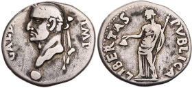 RÖMISCHE KAISERZEIT
Galba, 68-69 n. Chr. AR-Denar April - Ende 68 n. Chr. Mzst. in Spanien (Tarraco?) Vs.: GALB[A] IMP, Kopf mit Lorbeerkranz auf kle...