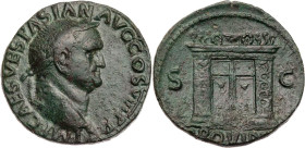 RÖMISCHE KAISERZEIT
Vespasianus, 69-79 n. Chr. AE-As 77/78 n. Chr. Lugdunum Vs.: IMP CAES VESPASIAN AVG COS VIII P P, Kopf mit Lorbeerkranz n. r., Rs...