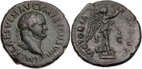 RÖMISCHE KAISERZEIT
Titus, 79-81 n. Chr. AE-As 80/81 n. Chr. Rom Vs.: IMP T CAES VESP AVG P M TR P COS VIII, Kopf mit Lorbeerkranz n. r., Rs.: VICTOR...