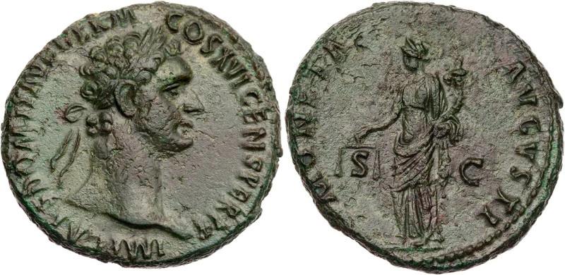 RÖMISCHE KAISERZEIT
Domitianus, 81-96 n. Chr. AE-As 92-94 n. Chr. Rom Vs.: IMP ...