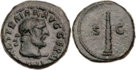 RÖMISCHE KAISERZEIT
Traianus, 98-117 n. Chr. AE-Quadrans 98-102 n. Chr. Rom Vs.: IMP CAES TRAIAN AVG GERM, Kopf des Hercules mit Lorbeerkranz n. r., ...