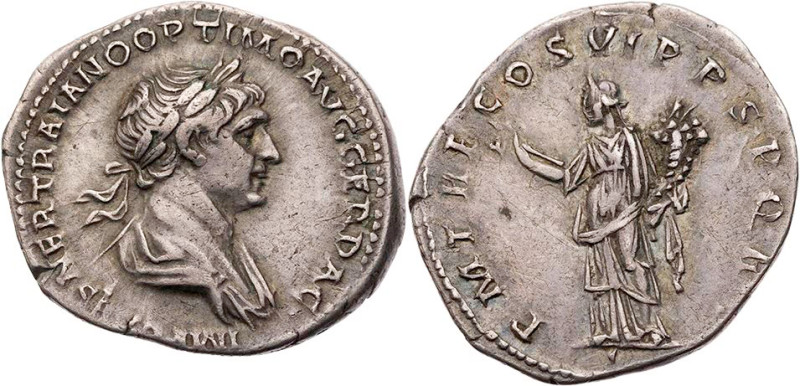 RÖMISCHE KAISERZEIT
Traianus, 98-117 n. Chr. AR-Denar 114-116 n. Chr. Rom Vs.: ...