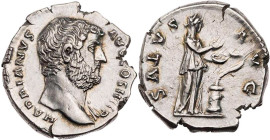 RÖMISCHE KAISERZEIT
Hadrianus, 117-138 n. Chr. AR-Denar 133-135 n. Chr. Rom Vs.: HADRIANVS AVG COS III P P, Kopf mit drapierter linker Schulter n. r....