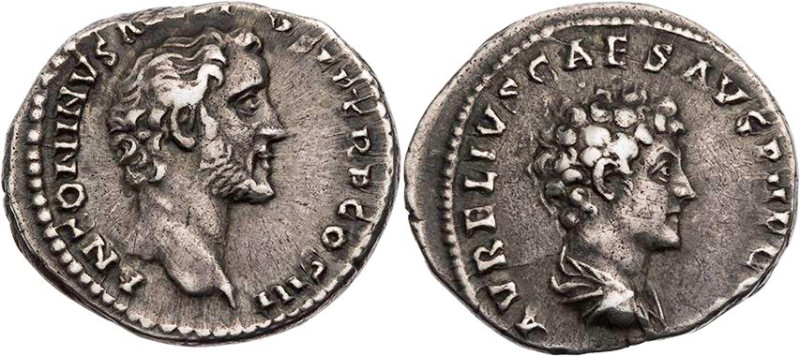 RÖMISCHE KAISERZEIT
Antoninus Pius, 138-161 n. Chr. AR-Denar 140 n. Chr. Rom Vs...