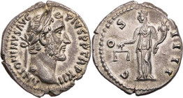RÖMISCHE KAISERZEIT
Antoninus Pius, 138-161 n. Chr. AR-Denar 148/149 n. Chr. Rom Vs.: ANTONINVS AVG PIVS P P TR P XII, Kopf mit Lorbeerkranz n. r., R...