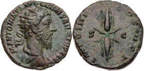 RÖMISCHE KAISERZEIT
Marcus Aurelius, 161-180 n. Chr. AE-Dupondius 177 n. Chr. Rom Vs.: M ANTONINVS AVG GERM SARM TR P XXXI, gepanzerte und drapierte ...