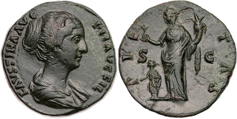RÖMISCHE KAISERZEIT
Faustina II., Gemahlin des Marcus Aurelius, Augusta, 145-17...