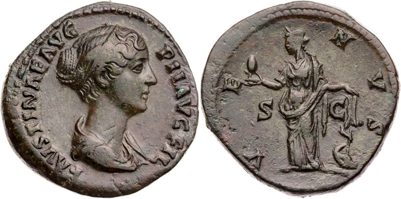 RÖMISCHE KAISERZEIT
Faustina II., Gemahlin des Marcus Aurelius, Augusta, 145-17...