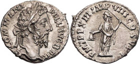 RÖMISCHE KAISERZEIT
Commodus, 177-192 n. Chr. AR-Denar 188 n. Chr. Rom Vs.: [M] COMM ANT P FEL AVG BRIT, Kopf mit Lorbeerkranz n. r., Rs.: P M TR P X...