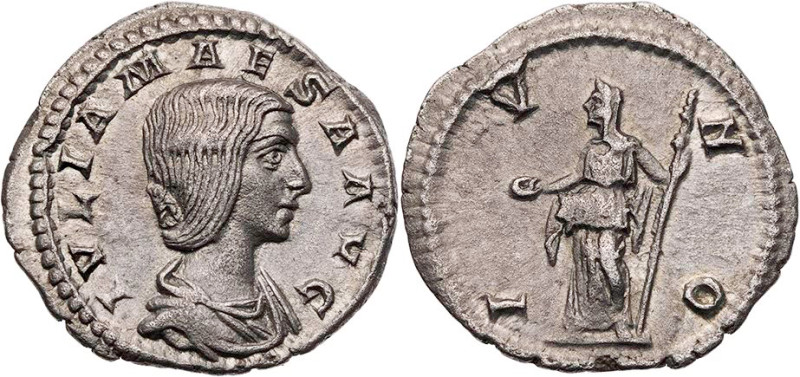 RÖMISCHE KAISERZEIT
Iulia Maesa, Großmutter des Elagabal, 218-222 n. Chr. AR-De...