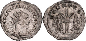 RÖMISCHE KAISERZEIT
Valerianus, 253-260 n. Chr. AR-Antoninian 256-260 n. Chr. Samosata Vs.: IMP C P LIC VALERIANVS P F AVG, gepanzerte und drapierte ...