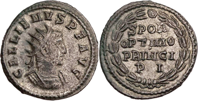 RÖMISCHE KAISERZEIT
Gallienus, 253-268 n. Chr. BI-Antoninian 263-264 n. Chr. An...