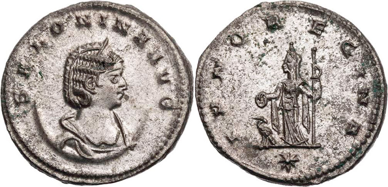 RÖMISCHE KAISERZEIT
Salonina, Gemahlin des Gallienus, 253-268 n. Chr. BI-Antoni...