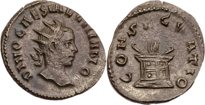 RÖMISCHE KAISERZEIT
Divus Valerianus II. Caesar, gest. 258 n. Chr. BI-Antoninia...