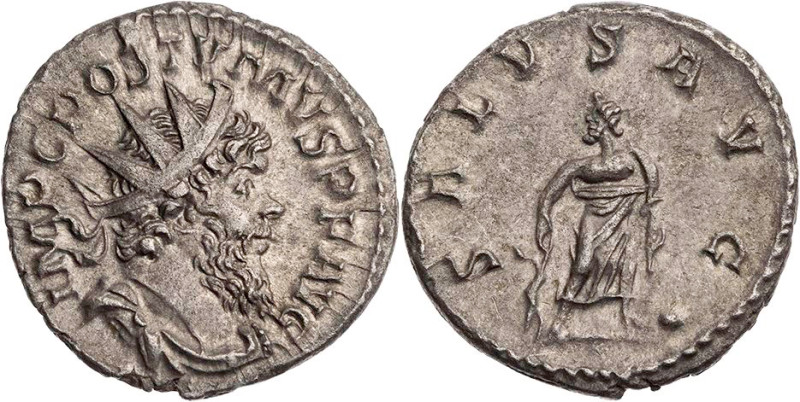 RÖMISCHE KAISERZEIT
Postumus, Usurpator in Gallien, 260-269 n. Chr. AR-Antonini...