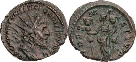 RÖMISCHE KAISERZEIT
Victorinus, Usurpator in Gallien, 269-271 n. Chr. AE-Antoninian 269 n. Chr. Trier (oder Köln) Vs.: IMP C M PIAVVONIVS VICTORINVS ...