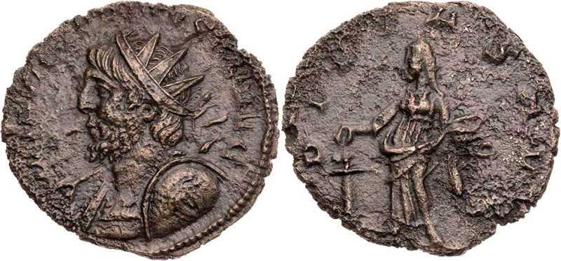 RÖMISCHE KAISERZEIT
Victorinus, Usurpator in Gallien, 269-271 n. Chr. AE-Antoni...