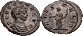 RÖMISCHE KAISERZEIT
Severina, Gemahlin des Aurelianus, 270-275 n. Chr. BI-Denar 11. Emission, Anfang - September 275 n. Chr. Rom, 4. Offizin Vs.: SEV...