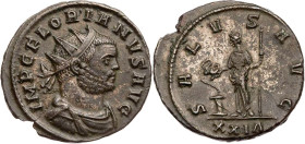RÖMISCHE KAISERZEIT
Florianus, 276 n. Chr. BI-Antoninian 1. Emission, Juli - August 276 n. Chr. Rom, 4. Offizin Vs.: IMP C FLORIANVS AVG, gepanzerte ...