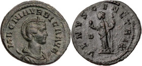 RÖMISCHE KAISERZEIT
Magnia Urbica, Gemahlin des Carinus, 283-285 n. Chr. BI-Antoninian 9. Emission, Sommer 284 n. Chr. Lugdunum, 4. Offizin Vs.: MAGN...