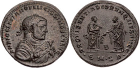 RÖMISCHE KAISERZEIT
Diocletianus als Senior Augustus, 305-311/312 n. Chr. AE-Follis 305-306 n. Chr. Serdica, 2. Offizin Vs.: D N DIOCLETIANO FELICISS...