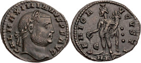 RÖMISCHE KAISERZEIT
Galerius, 305-311 n. Chr. AE-Follis um 311 n. Chr. Cyzicus, 5. Offizin Vs.: GAL MAXIMIANVS P F AVG, Kopf mit Lorbeerkranz n. r., ...
