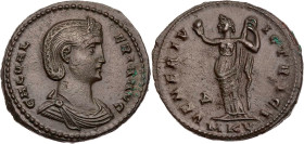 RÖMISCHE KAISERZEIT
Galeria Valeria, Gemahlin des Galerius, 305-311 n. Chr. AE-Follis 308/309 n. Chr. Cyzicus, 4. Offizin Vs.: GAL VAL-ERIA AVG, drap...