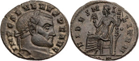 RÖMISCHE KAISERZEIT
Severus II., 306-307 n. Chr. AE-Follis Herbst - Ende 306 n. Chr. Ticinum, 1. Offizin Vs.: IMP C SEVERVS P F AVG, Kopf mit Lorbeer...