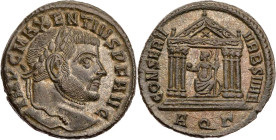 RÖMISCHE KAISERZEIT
Maxentius, 306-312 n. Chr. AE-Follis 307-309/310 n. Chr. Aquileia, 3. Offizin Vs.: IMP C MAXENTIVS P F AVG, Kopf mit Lorbeerkranz...