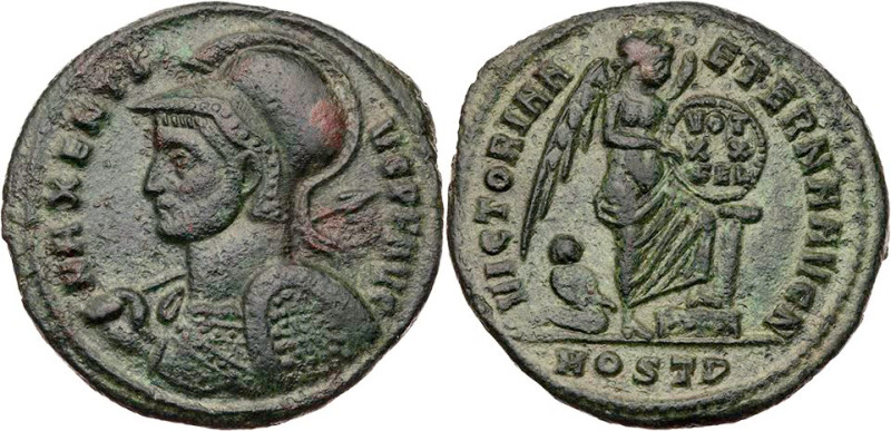 RÖMISCHE KAISERZEIT
Maxentius, 306-312 n. Chr. AE-1/2 Follis 309-312 n. Chr. Os...