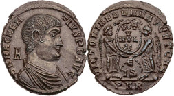 RÖMISCHE KAISERZEIT
Magnentius, 350-353 n. Chr. AE-Maiorina 351-352 n. Chr. Arelate (Arles), 1. Offizin Vs.: D N MAGNEN-TIVS P F AVG, gepanzerte und ...