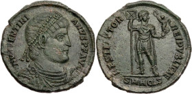 RÖMISCHE KAISERZEIT
Valentinianus I., 364-375 n. Chr. AE-Doppelmaiorina 364-367 n. Chr. Aquileia, 2. Offizin Vs.: [D] N [VA]LENTINI-ANVS P F AVG, gep...